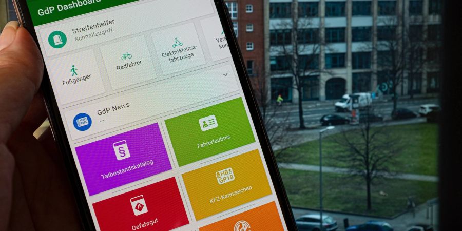 Für Profis gemacht - praktisch für Laien: Die App «GdP» von der Gewerkschaft der Polizei.