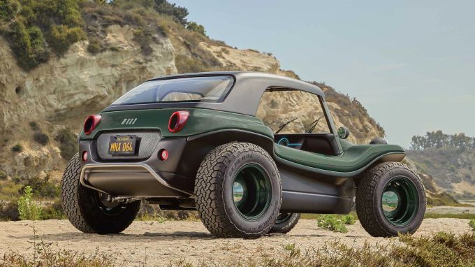 Spätestens am Heck des Meyers Manx 2.0 Electric fällt auf: Hier ist etwas anders als früher Meyers Manx 2.0 Electric