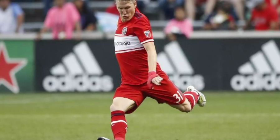 Steht zum zweiten Mal im MLS-Allstar-Team: Bastian Schweinsteiger. Foto: Kamil Krzaczynski/FR136454 AP