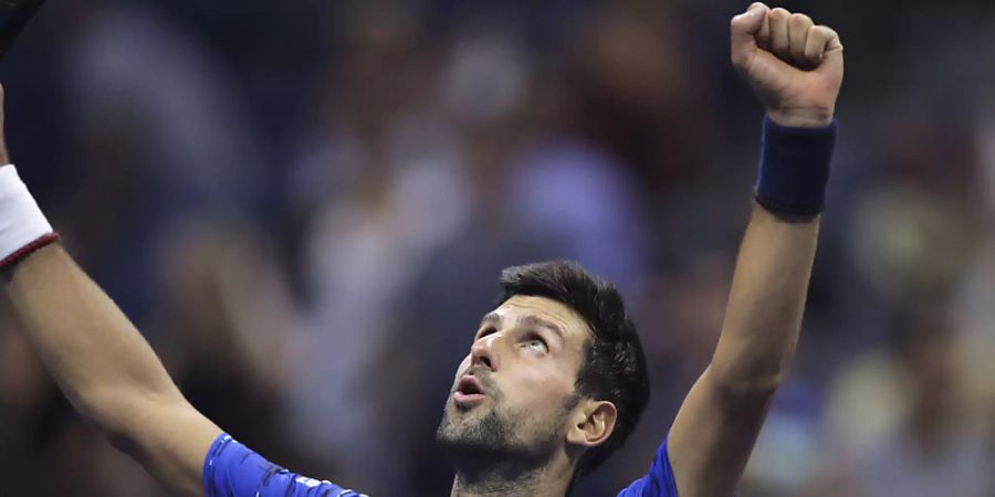 Erleichterung beim Topfavoriten: Novak Djokovic scheint seine Schulterprobleme in den Griff bekommen zu haben und steht am US Open im Achtelfinal