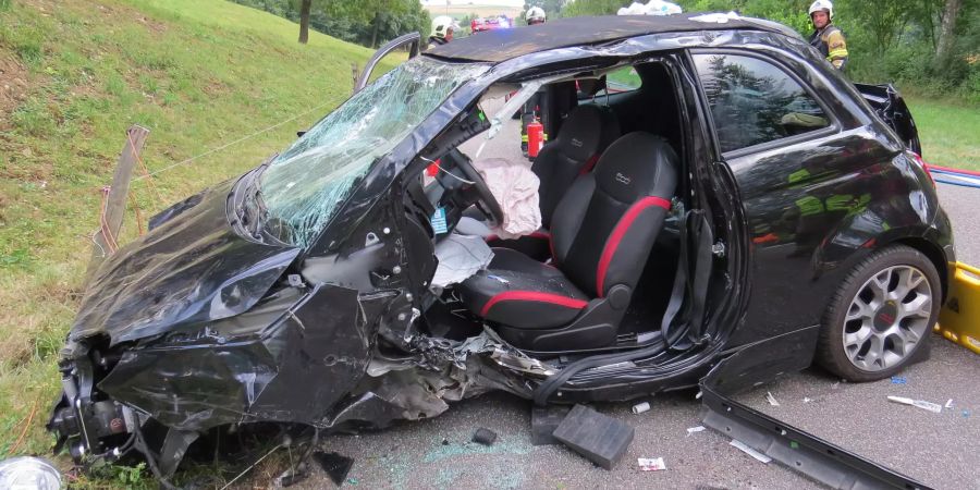 Auto überschlug sich