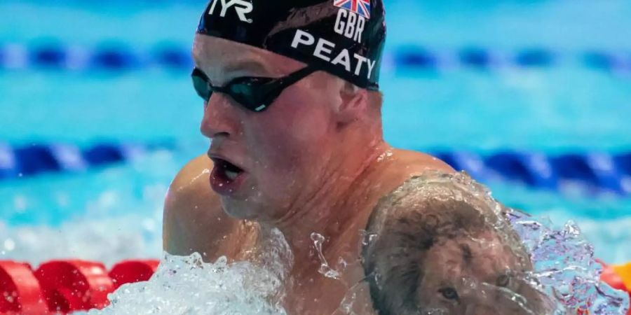Verbesserte seinen eigenen Weltrekord über 100 Meter Brust: Adam Peaty. Foto: Bernd Thissen