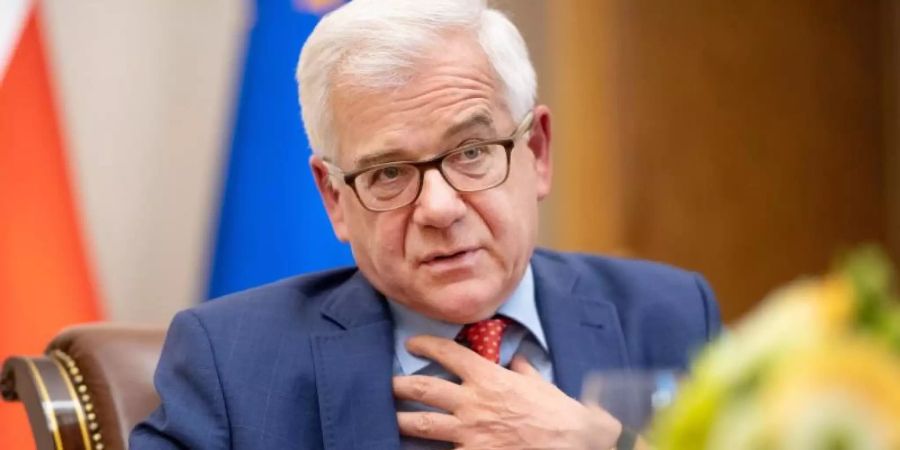 Polens Aussenminister Czaputowicz über deutsche Reparationszahlungen: «Es gibt Länder, die ein Vielfaches weniger verloren haben, aber mehr Kompensation bekommen haben.» Foto: Monika Skolimowska