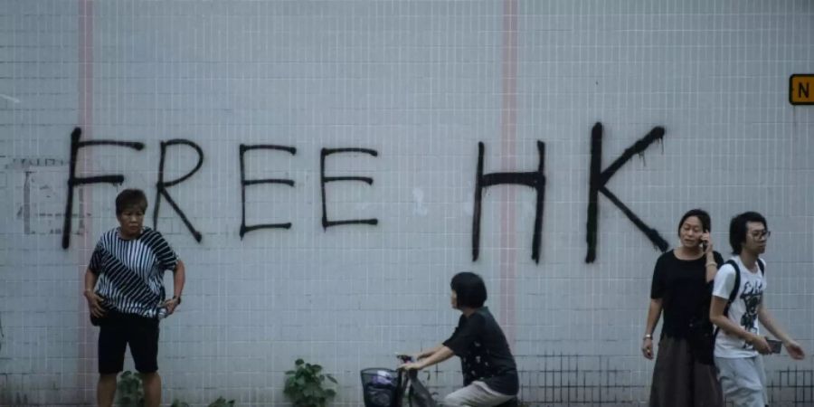 Graffiti der Protestbewegung in Hongkong