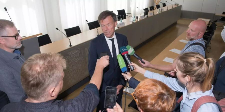 Landtagspräsident Rössler nach Fraktionssitzung