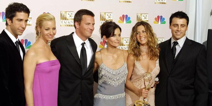 David Schwimmer, Lisa Kudrow, Mathew Perry, Courtney Cox Arquette, Jennifer Aniston und Matt LeBlanc (l-r). 25 Jahre «Friends»