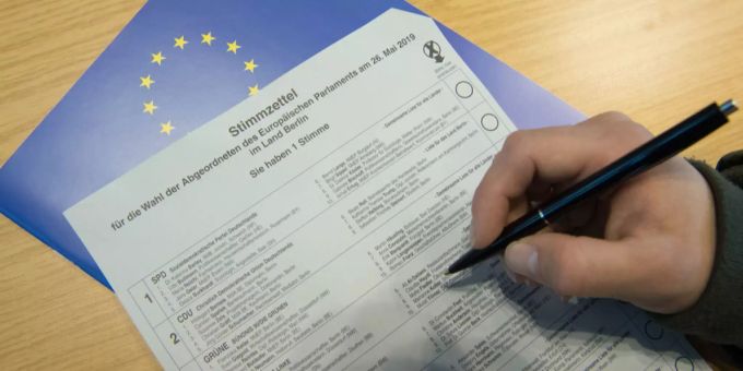Deutlicher Verlust für die Unionsparteien bei Europawahl. Unionsparteien
