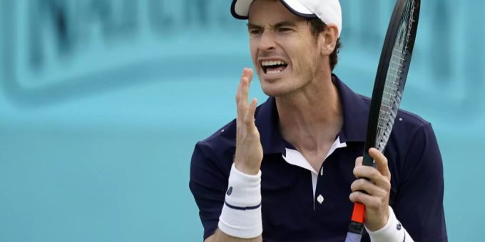 Andy Murray im Doppel mit Feliciano Lopez. Andy Murray