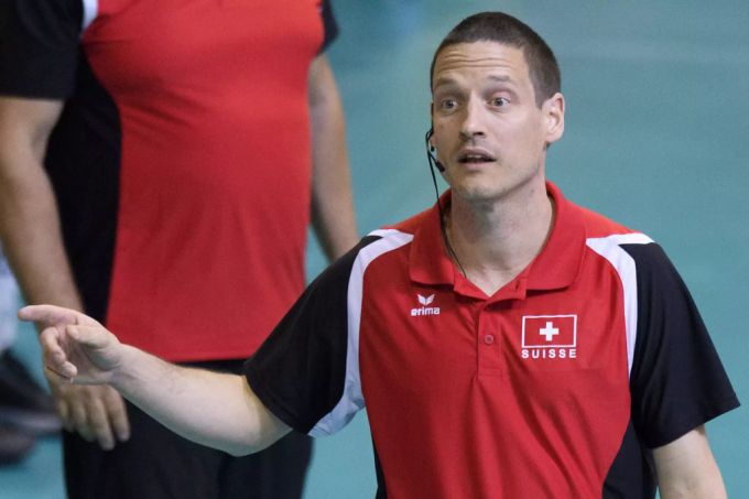 Nationaltrainer Timo Lippuner am Montreux Masters im Mai 2019. Volley-EM Nationaltrainer Timo Lippuner