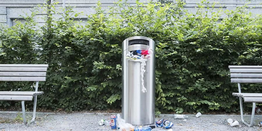 Ziel der Stadt Bern ist, den Abfall im öffentlichen Raum einzudämmen. (Archivbild)