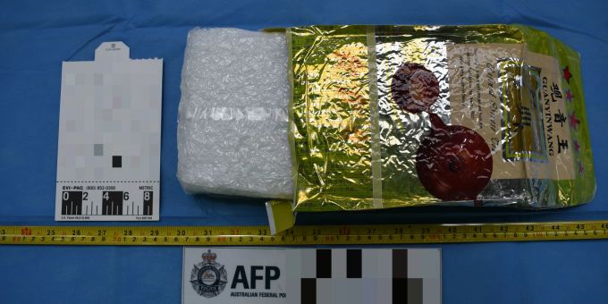 In solchen Säcken war das Methamphetamin verpackt. Methamphetamin Australien