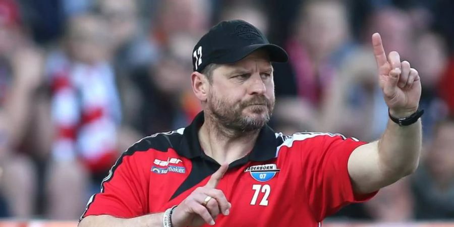 Will auch in der Bundesliga nach vorne spielen: Paderborn-Coach Steffen Baumgart. Foto: Andreas Gora