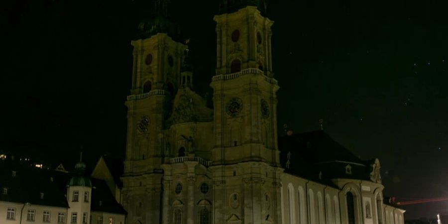 Nicht beleuchtete Kirche