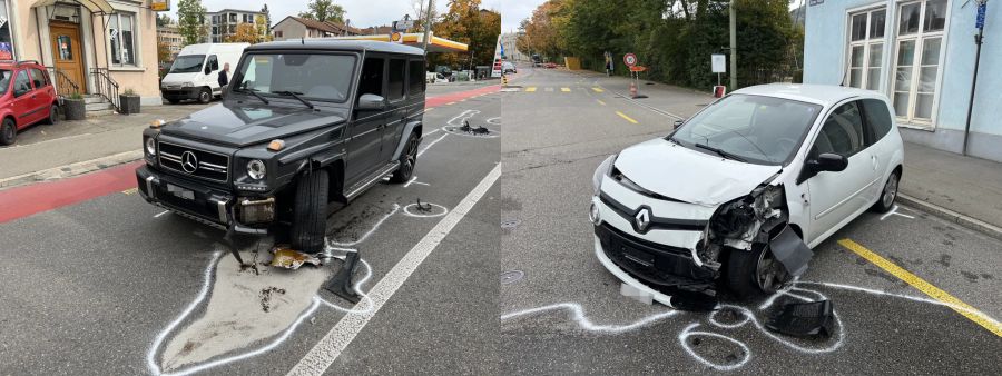 Beim Unfall entstand ein hoher Sachschaden