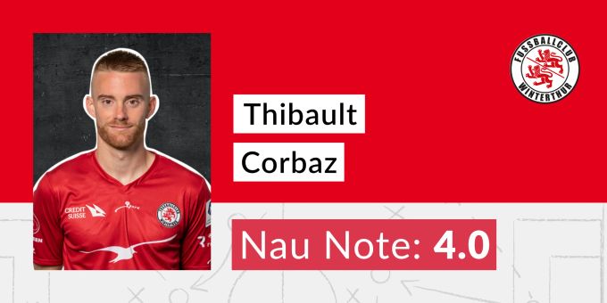 Die Nau.ch-Note für Thibault Corbaz vom FC Winterthur. Corbaz