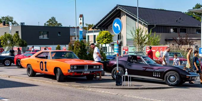 Das Us-Car'n'Bike Meet fand zum zweiten Mal in Suhr statt. Us-Car'n'Bike Meet Suhr
