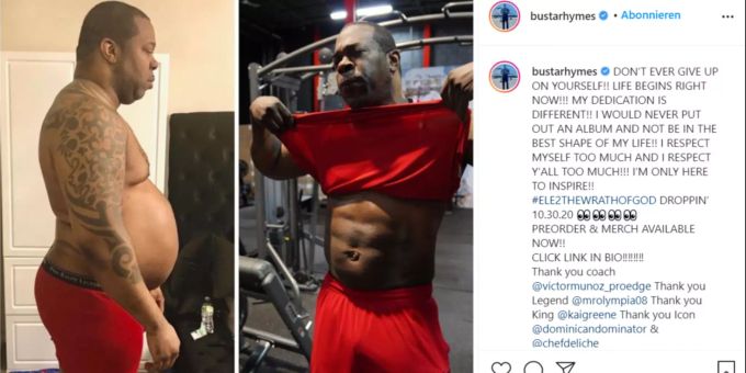 Rapper Busta Rhymes hat mächtig abgespeckt. Busta Rhymes