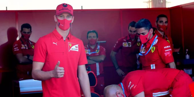 Mick Schumacher im Rahmen des Toskana-GP der Formel 1. Mick Schumacher Formel 1