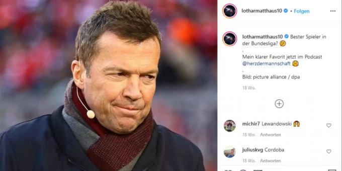 Lothar Matthäus äussert sich einmal mehr kritisch gegen über Lucien Favre, Trainer des BVB. BVB Lucien Favre