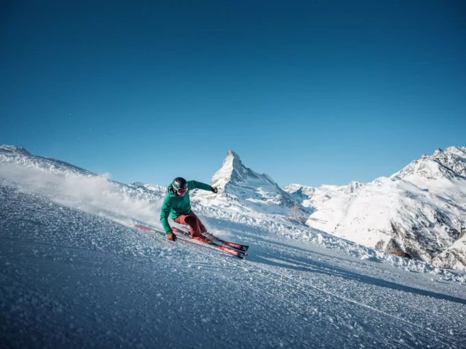 Skifahren und Snowboarden in stetiger Begleitung des Matterhorns. «Matterhorn ski paradise»