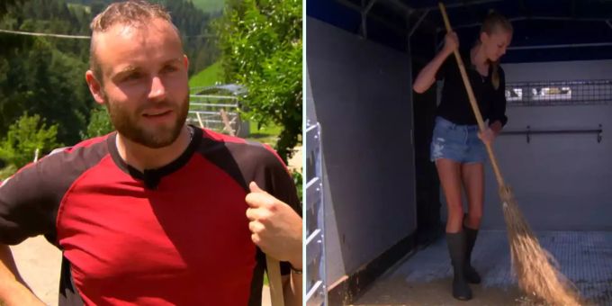 Ex-Model Jamie beisst bei TV-Bauer Peter noch die Zähne aus. bauer ledig sucht