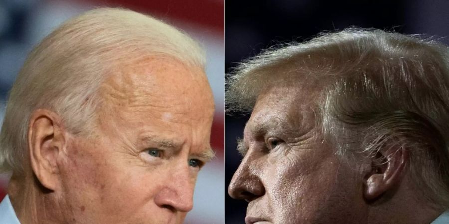 Kontrahenten Biden (l.) und Trump