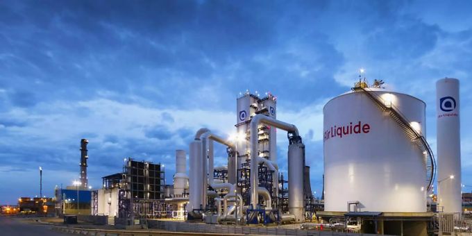 Eine Anlage von Air Liquide. Air Liquide