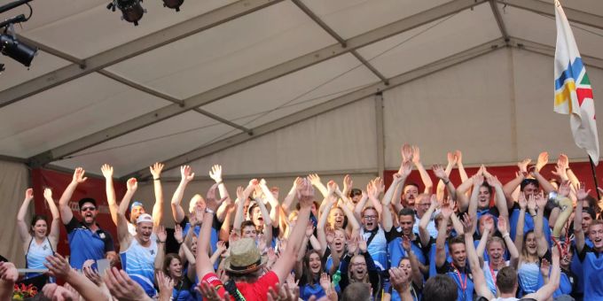 Der TV Buttikon-Schübelbach feiert am eidgenössischen Turnfest in Aarau. TV Buttikon-Schübelbach