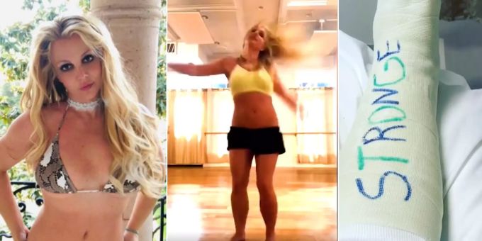 «Sorry, laut» - Britney Spears schockt mit Fussbruch-Video ihre Fans