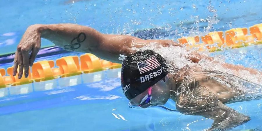 Der US-Schwimmverband will eine Verlegung der Olympischen Spiele. Foto: Xia Yifang/XinHua/dpa