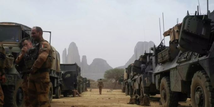 Französische Soldaten in Mali. mali