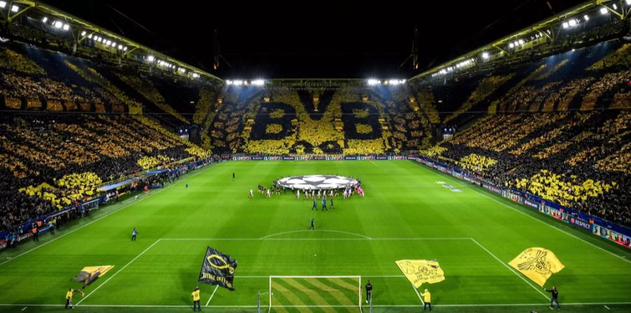 Die atemberaubende Stimmung im Signal Iduna Park in Dortmund.