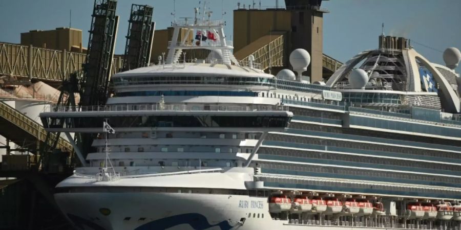 Die «Ruby Princess» im Hafen von Port Kembla