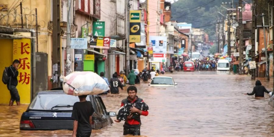 Überschwemmung in Madagaskars Hauptstadt Antananarivo