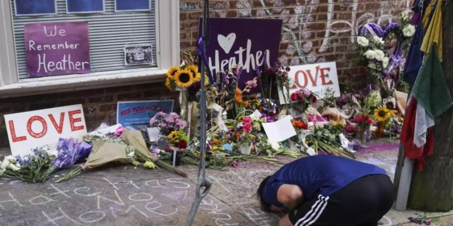 Bei der Demonstration «Vereint die Rechte» von Extremisten in Charlottesville war es am 12. August 2017 zu Ausschreitungen gekommen. Foto: Go Nakamura/ZUMA Wire/dpa