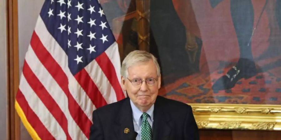 Der republikanische Mehrheitsführer Mitch McConnel. Foto: Niall Carson/PA/dpa/Archiv