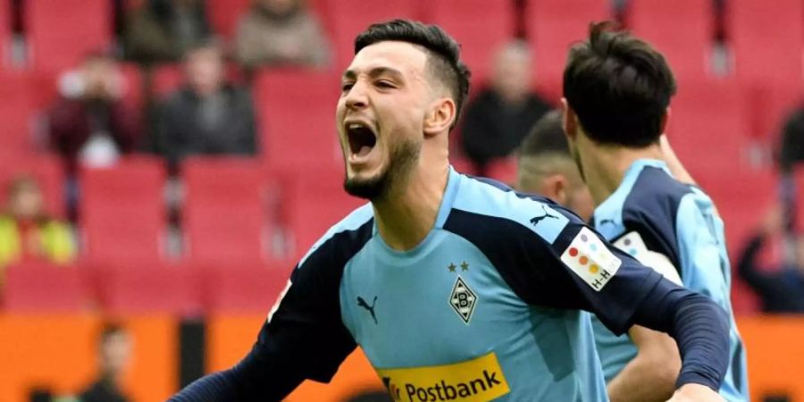Mönchengladbachs Ramy Bensebaini geht selbstbewusst in die entscheidende Saisonphase. Foto: Stefan Puchner/dpa