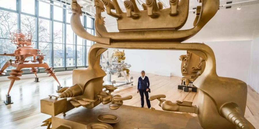 Bruno Gironcolis «Prototypen einer neuen Spezies» sind in der Frankfurter Schirn zu sehen. Foto: Frank Rumpenhorst