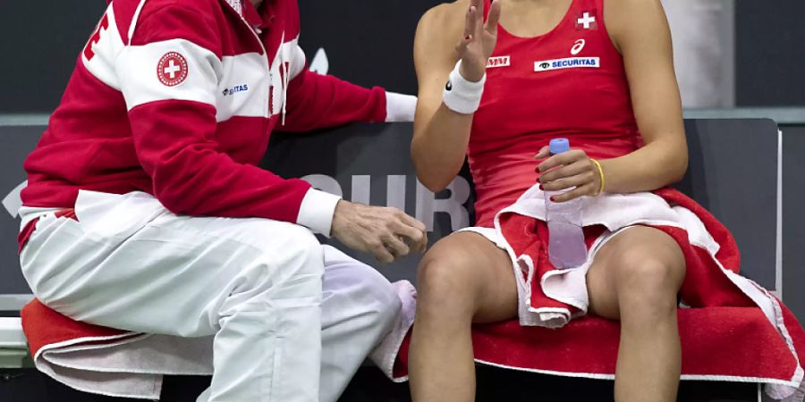 Das Schweizer Fed-Cup-Team steht im Aufstiegs-Playoff auswärts gegen die USA vor einer schwierigen Aufgabe: Captain Heinz Günthardt mit Viktorija Golubic