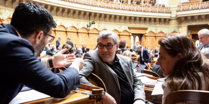 Nationalräte im Bundeshaus.