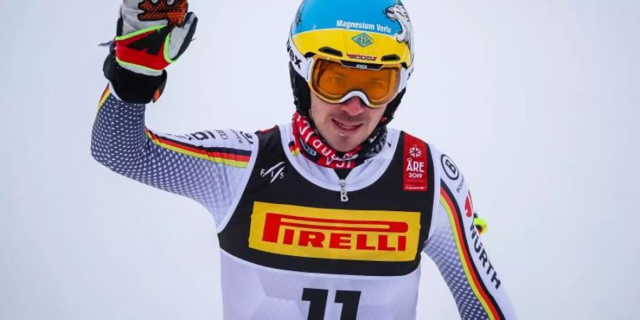 Enttäuscher Gruss: Felix Neureuther bei der Ski-WM in Are. Foto: Expa/Johann Groder/APA