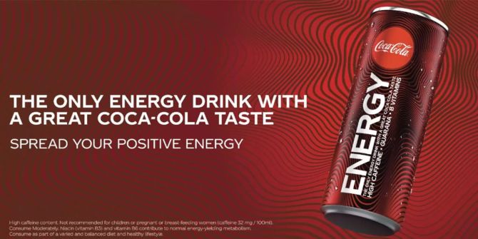 Coca-Cola Energy, red bull coca