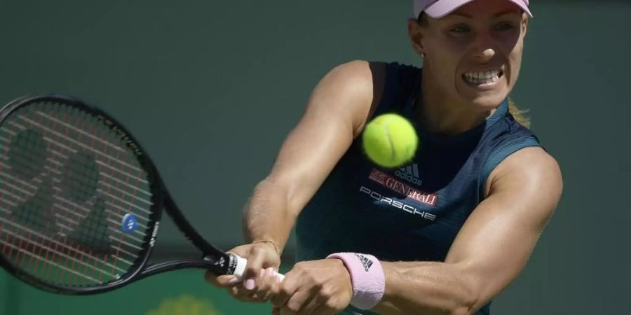 Angelique Kerber hat nach dem Sieg über Kirsten Flipkens das Halbfinale von Monterrey erreicht. Foto: Mark J. Terrill/AP/dpa