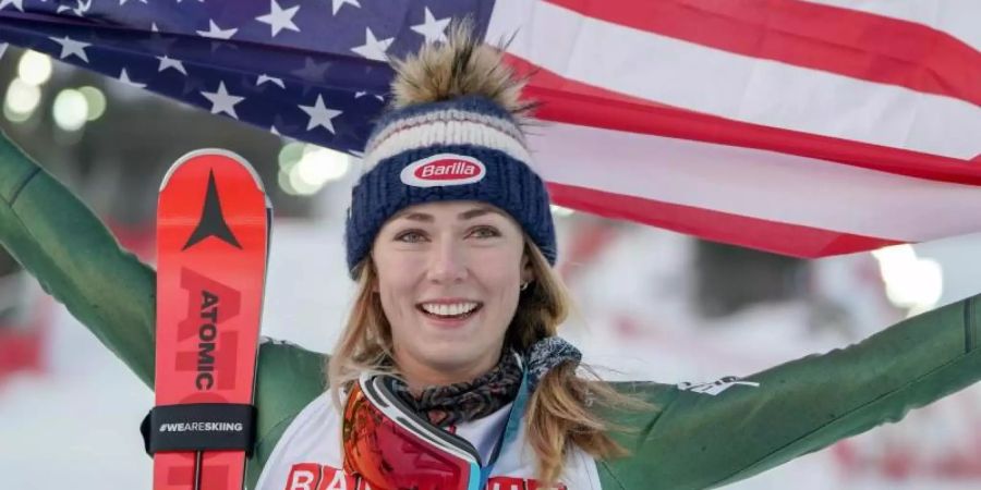 Eine Klasse für sich: Mikaela Shiffrin. Foto: Michael Kappeler