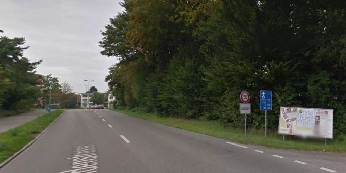 Der Ortseingang von Dübendorf. Mord in Dübendorf: Der Ortseingang.