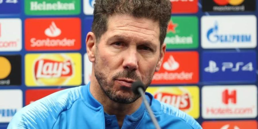 Hat seinen Vertrag vorzeitg verlängert: Atlético-Coach: Diego Simeone. Foto: Bruno Fahy/BELGA