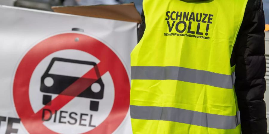 Demonstration gegen Fahrverbote