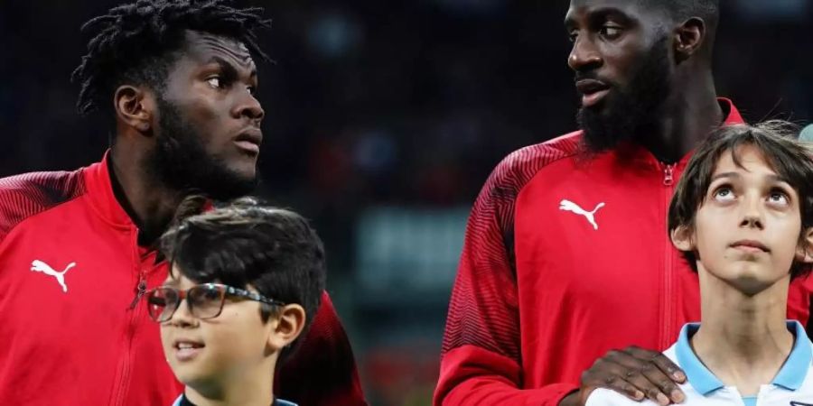 Franck Kessié (l) und Tiemoué Bakayoko wurden rassistisch beleidigt. Foto: Spada/Lapresse/Lapresse via ZUMA Press