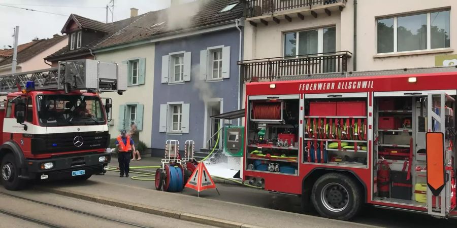 Tumblerbrand in Einfamilienhaus – Feuerwehr im Einsatz