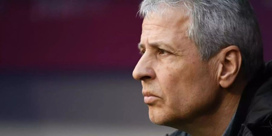 Hat den Titel wieder im Blick: Dortmunds Trainer Lucien Favre. Foto: Sven Hoppe